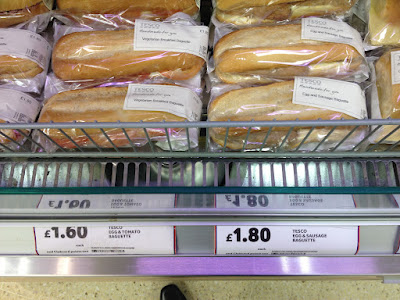 Tesco's increasingly rustic labelling and packaging for bread