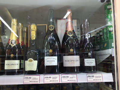 Tesco Metro Tooley Street champagne cabinet targeting affluent shoppers