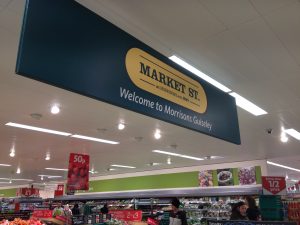 Morisons bulkhead Market St Signage