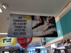 M Fishmonger Signage