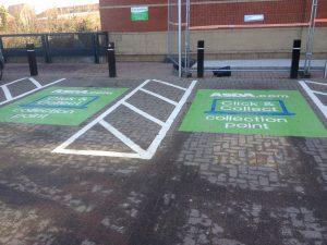 Click / Collect parking bays.