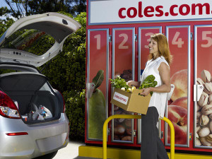 A Coles click / collect locker (courtesy of Coles.com.au).