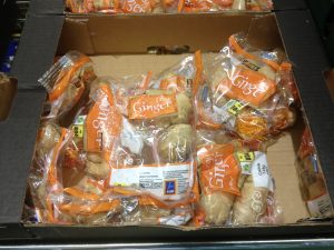 Even root ginger is into the mix at Aldi. Pre-packed & a set price though.