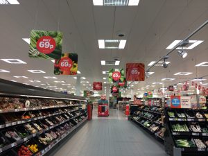 Sainsbury's reacted on Produce, highlighting 69p price points.