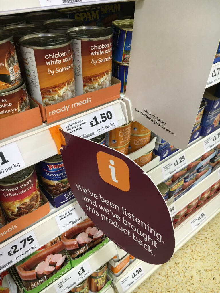 Truth in retail Sainsbury's range issues