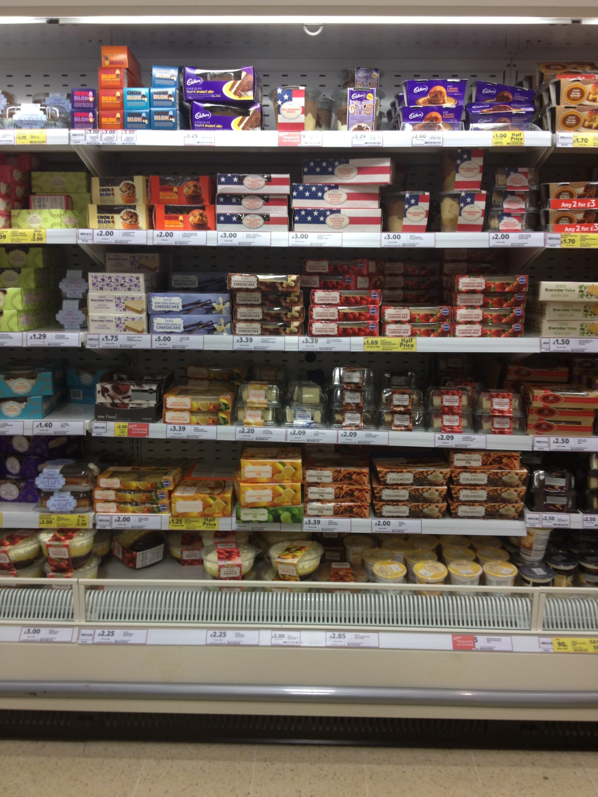 Tesco Chilled Cakes
