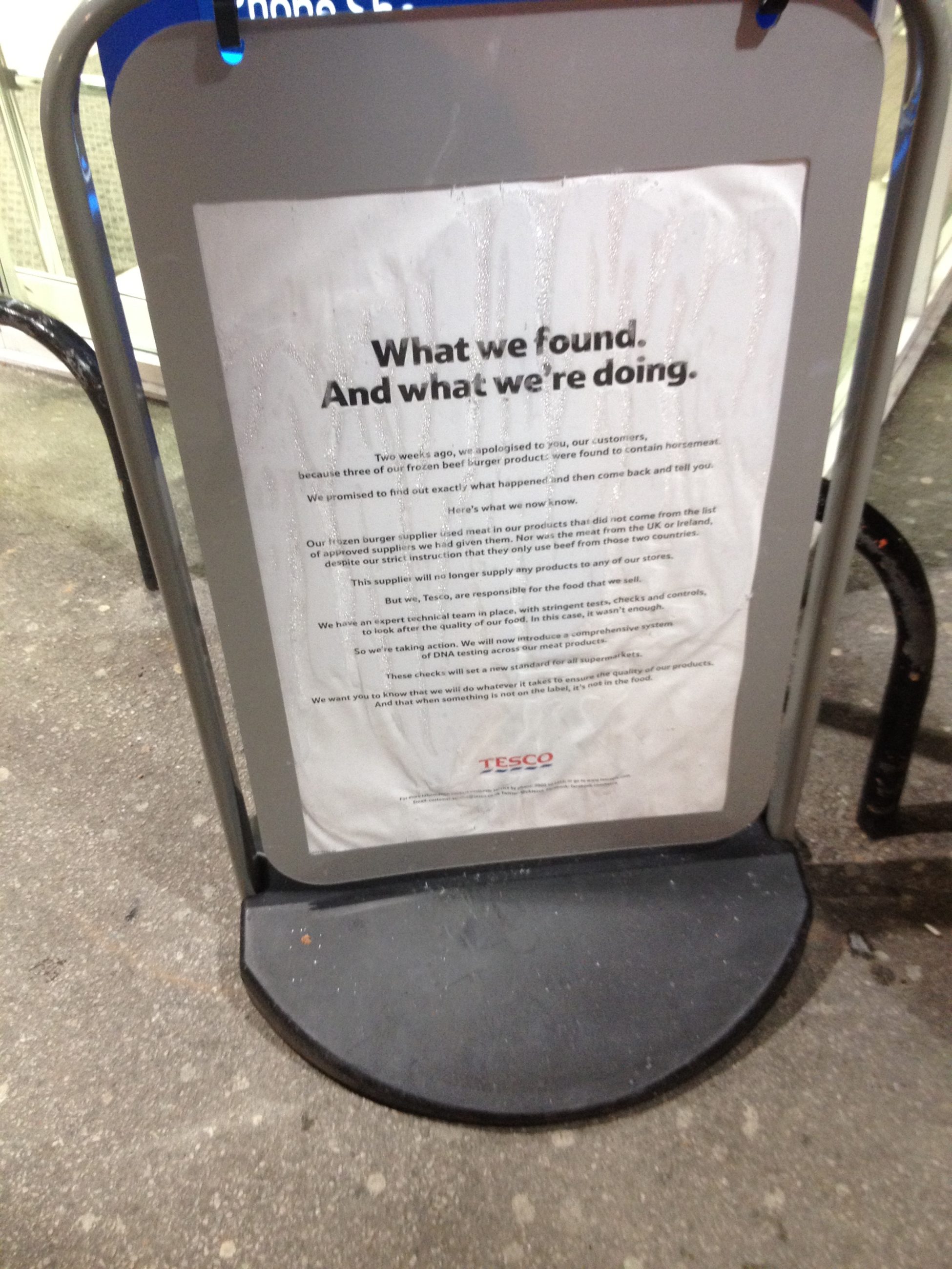 Tesco Horse Poster