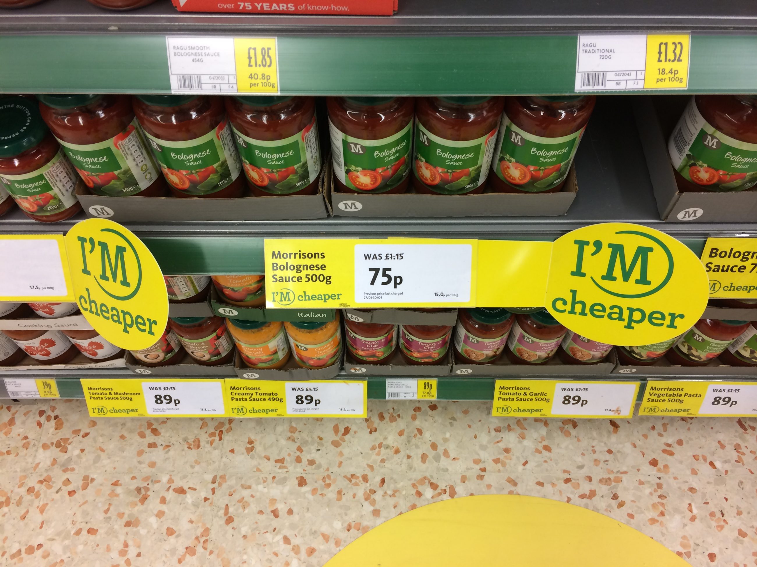 Morrisons IM Cheaper saw 1200 prices cut.