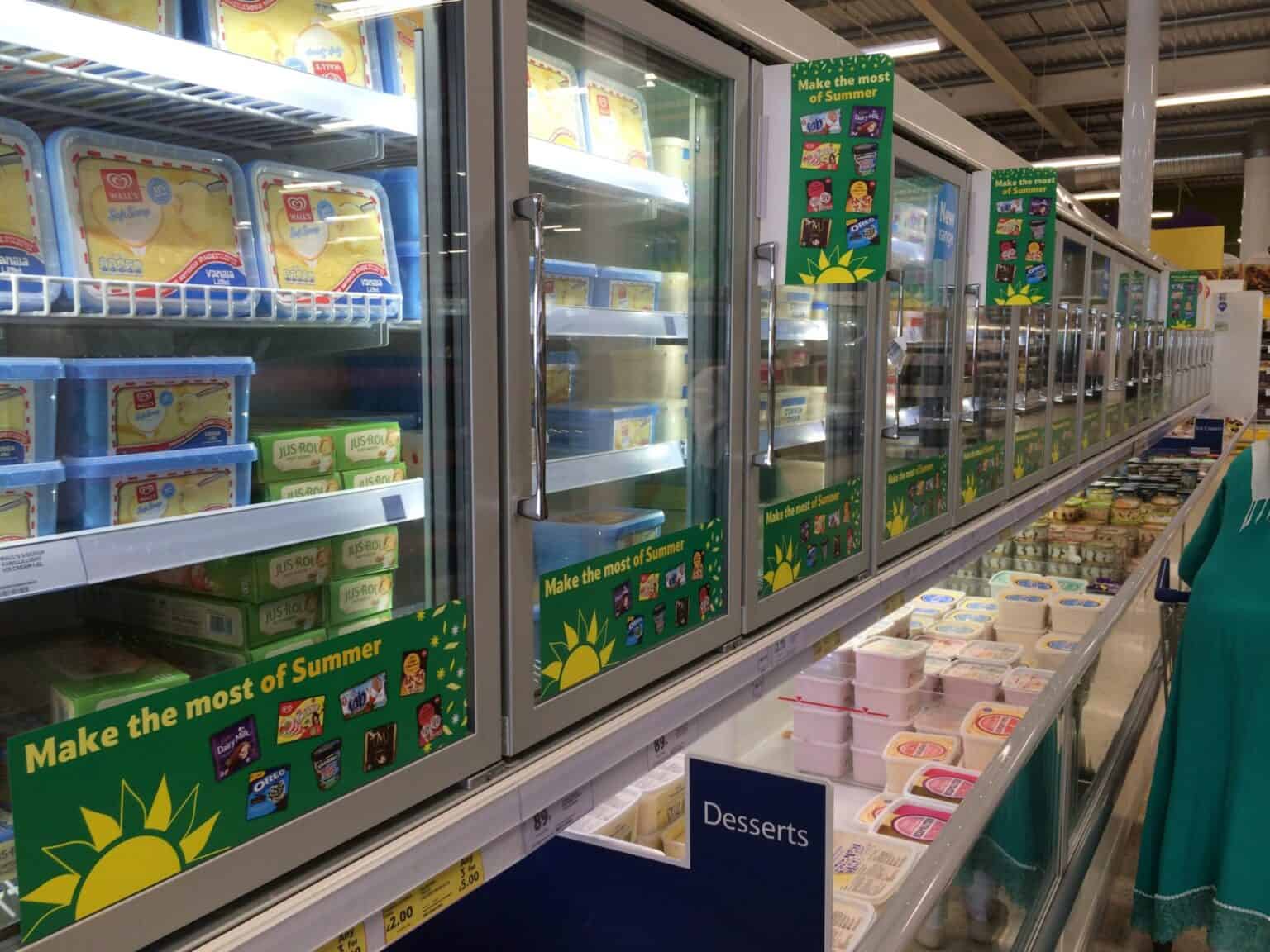 Branded supplier material on Frozen.