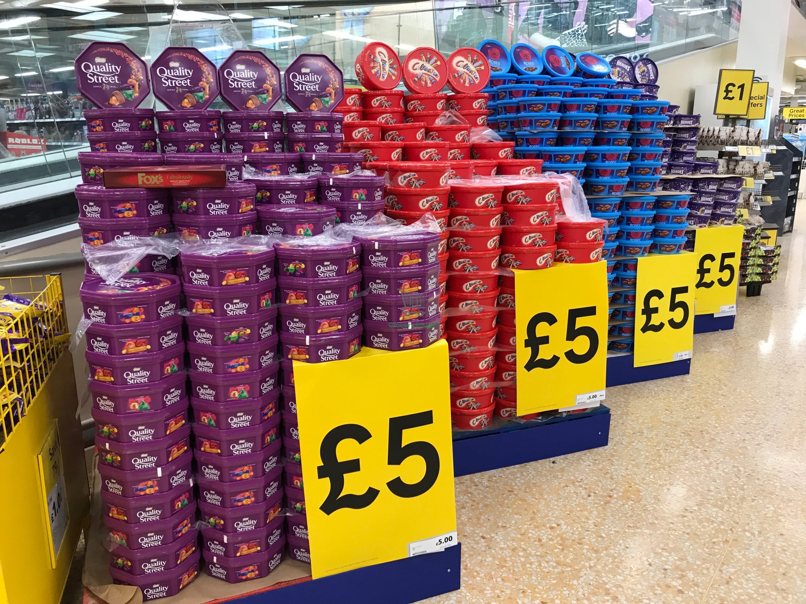 Tesco started Christmas early with £5 tins!